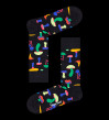 nahlad ponožky HAPPY SOCKS XITW09-7300 Multicolor
