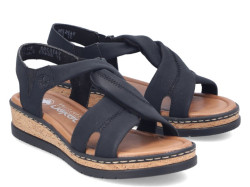 detail dámské sandály Rieker V4161-00 Černá