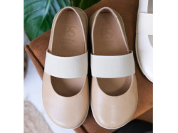 detail dámské baleríny PS ANNA 28047 beige/ Béžová