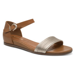 detail dámské sandály Tamaris 1-28110-42 392 Cognac comb Hnědá