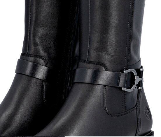 detail kozačky pro standardní lýtka (m) Remonte D2W77-00 Černá