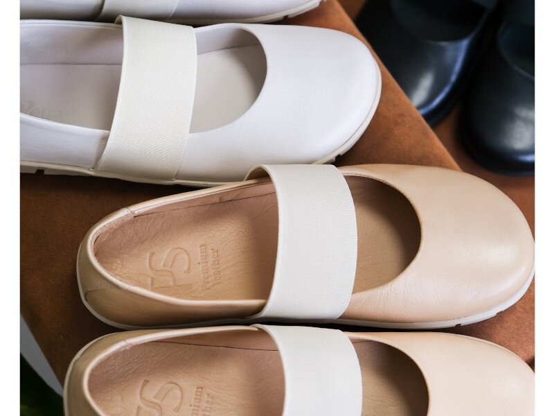 detail dámské baleríny PS ANNA 28047 beige/ Béžová