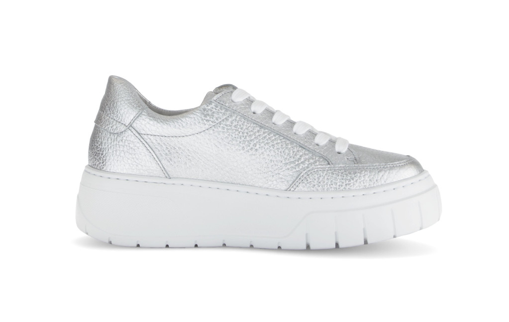detail dámské sneakers Gabor 63.220.61 Stříbrná