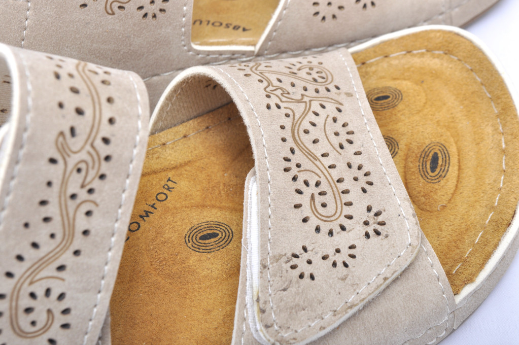 detail dámské sandály pro halluxy MEDI LINE 39-24 Béžová