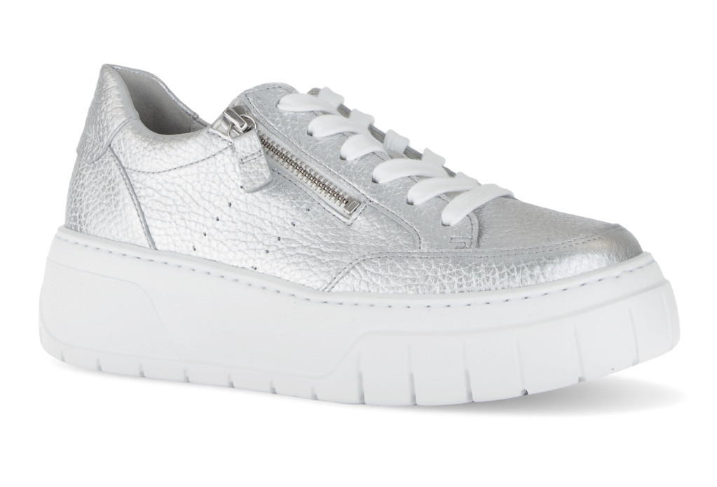 detail dámské sneakers Gabor 63.220.61 Stříbrná