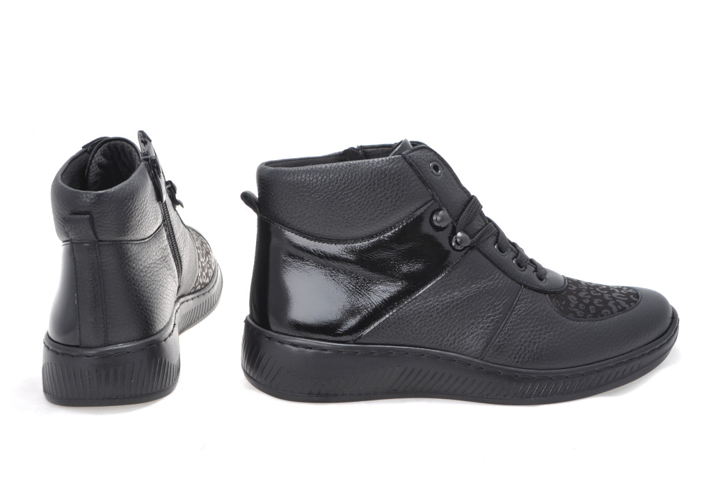 detail dámská kotníková obuv PÖLKING SCHUHE 990208-01 Černá