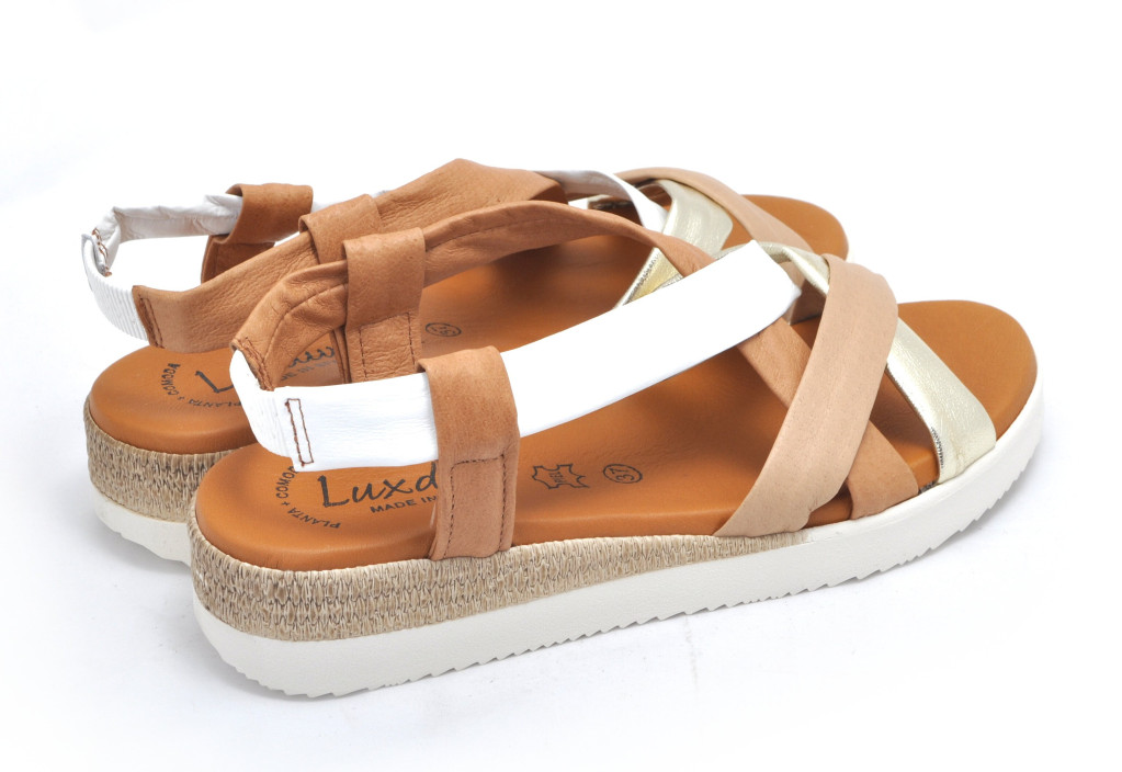 detail dámské páskové sandály SHOESY EI0254194 Béžová