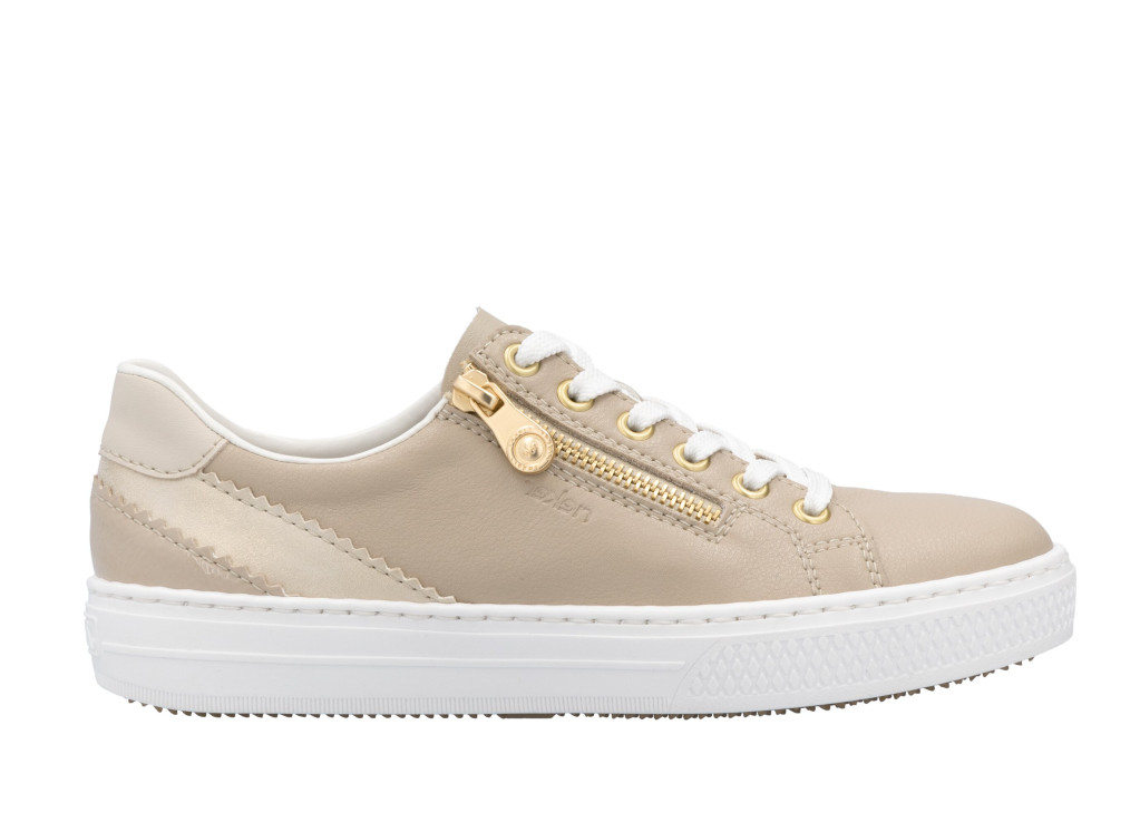 detail dámské sneakers Rieker L5900-62 Béžová