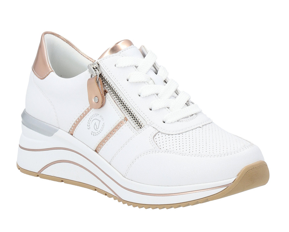 detail dámské tenisky pro halluxy Remonte D0T04-80 Bílá