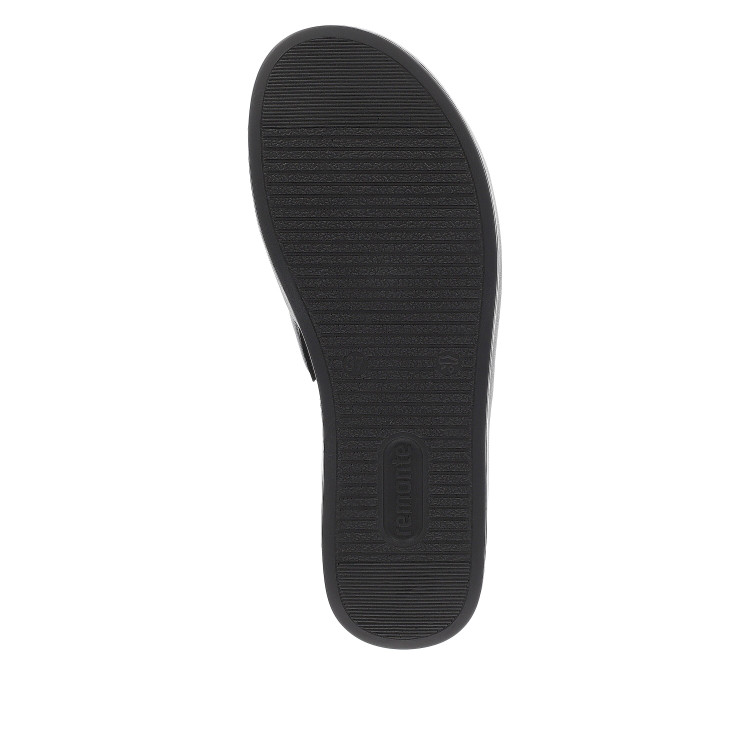detail dámské pantofle na klínku Remonte D1N51-00 Černá