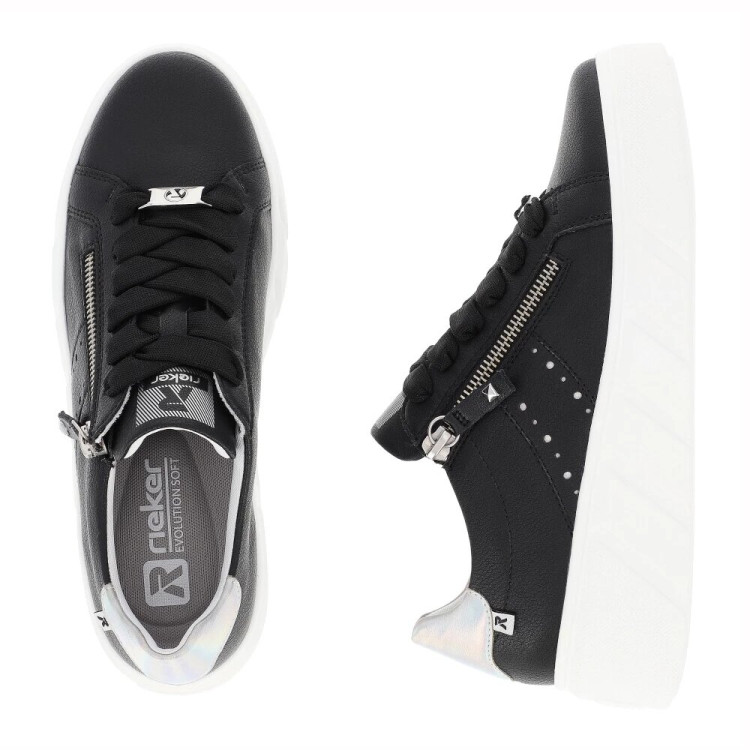 detail dámské sneakers Rieker EVOLUTION W0505-00 Černá