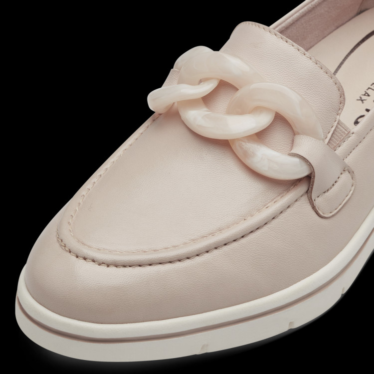 detail dámské kožené mokasíny TAMARIS 1-24705-42 418 Béžová