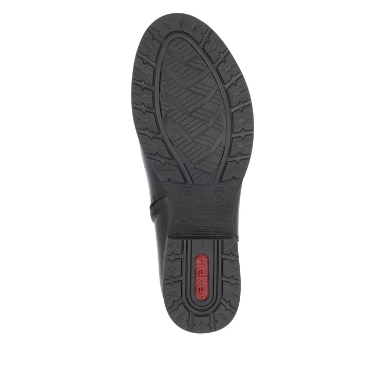 detail kozačky pro široká lýtka (l, xl) Rieker Z9565-00 Černá