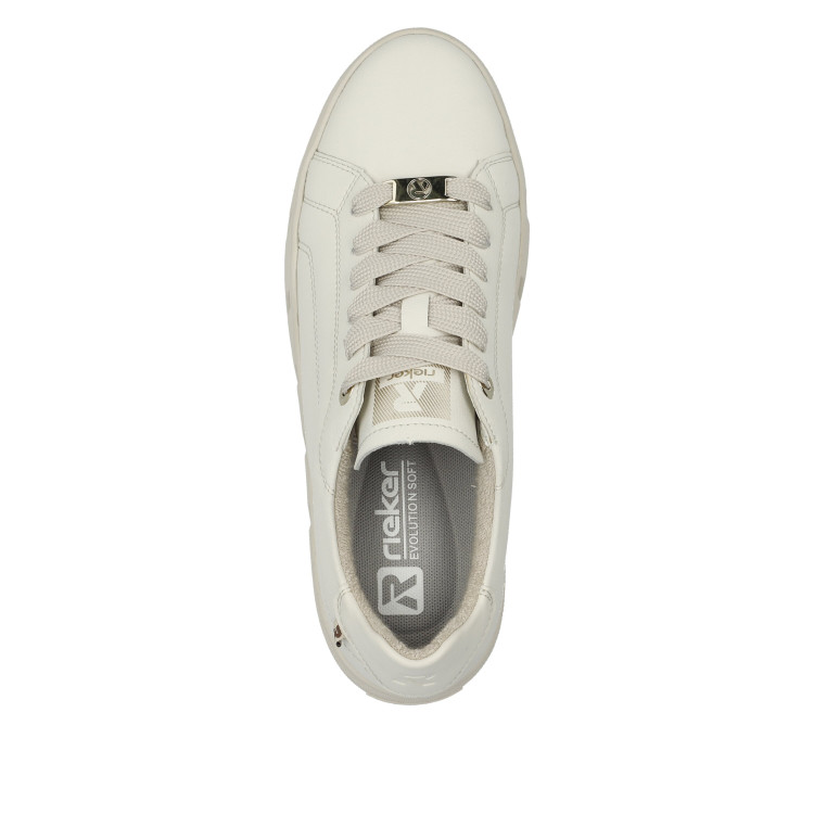 detail dámské sneakers Rieker EVOLUTION W0503-80 Bílá