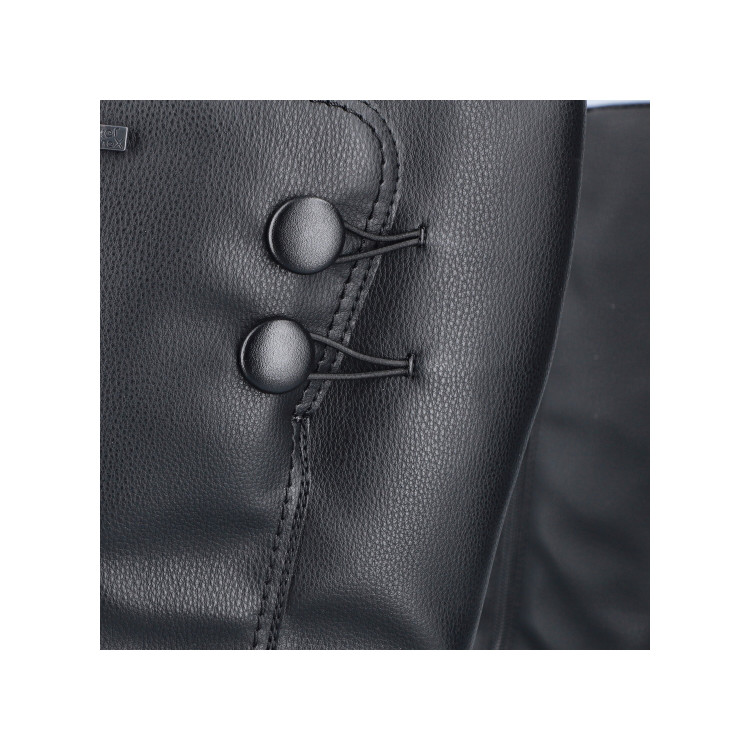 detail kozačky pro široká lýtka (l, xl) Rieker Z0090-00 Černá