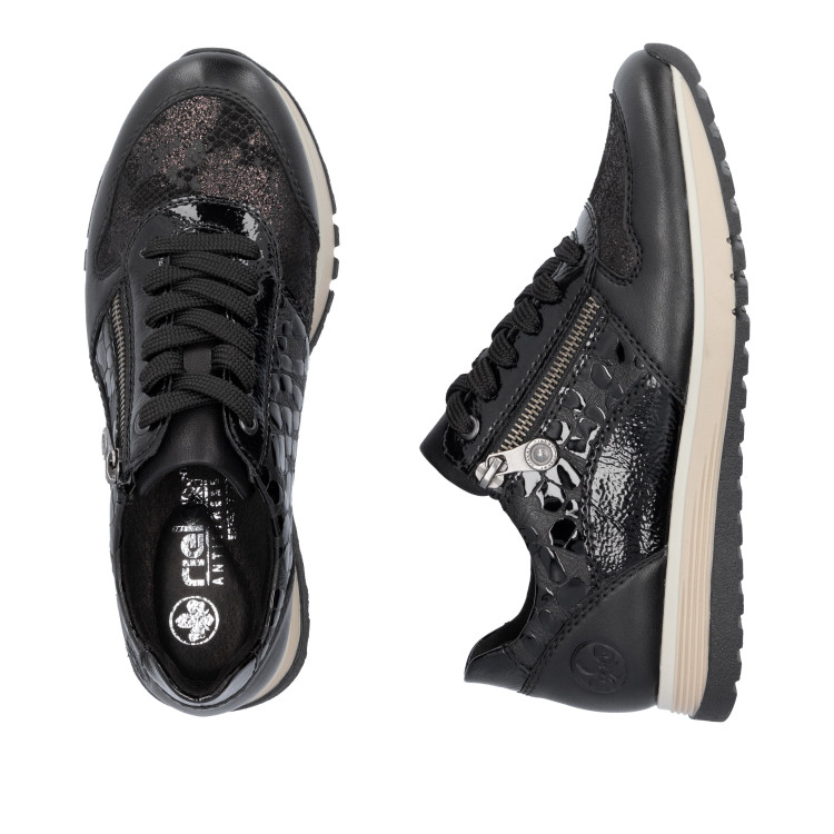 detail dámské sneakers Rieker 49003-00 Černá