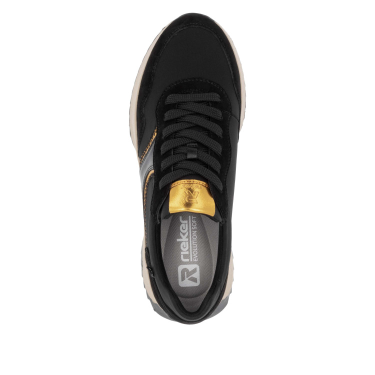 detail dámské sneakers Rieker EVOLUTION W1302-00 Černá