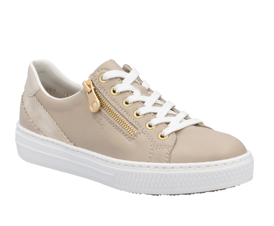 detail dámské sneakers Rieker L5900-62 Béžová