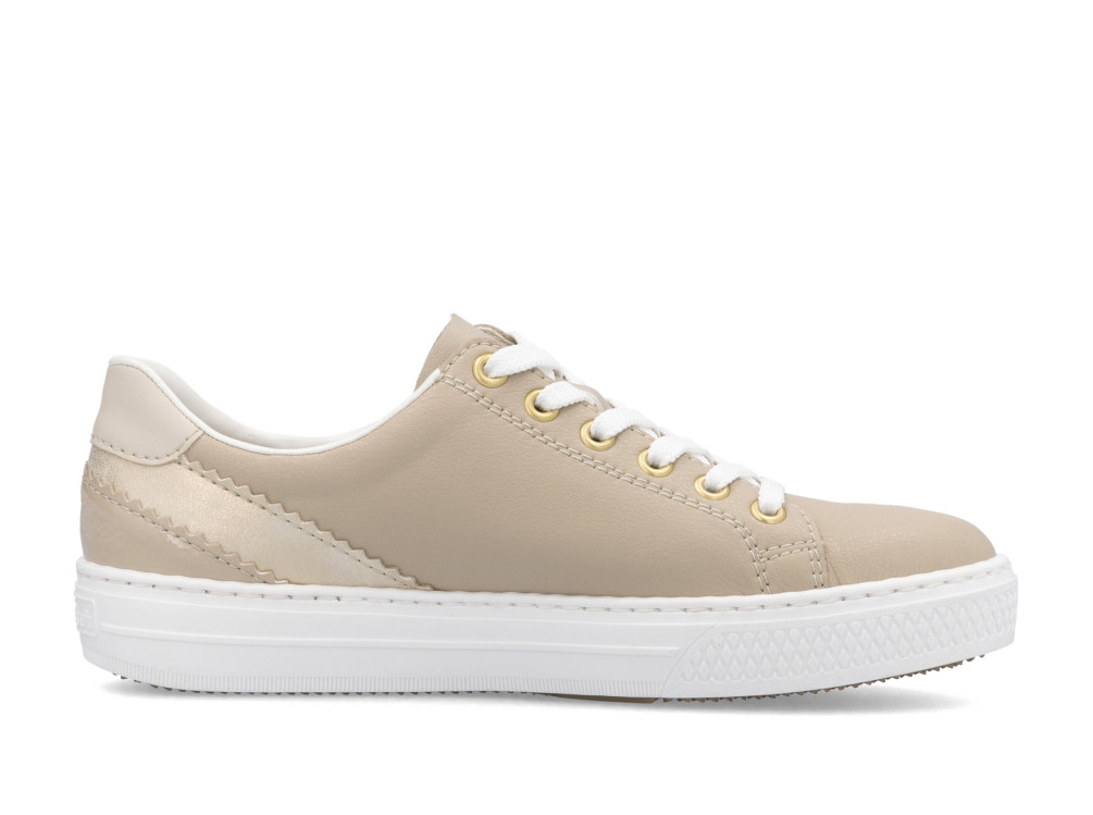 detail dámské sneakers Rieker L5900-62 Béžová