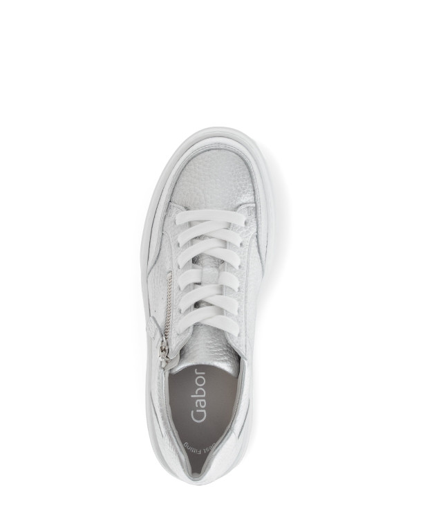 detail dámské sneakers Gabor 63.220.61 Stříbrná