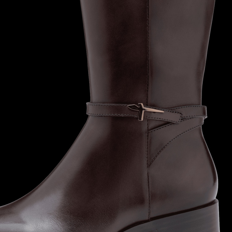 detail kozačky pro standardní lýtka (m) TAMARIS 1-25529-43 342 Hnědá