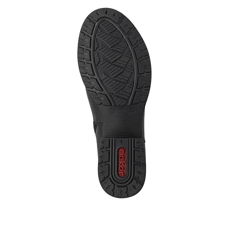 detail kozačky pro standardní lýtka (m) Rieker Z9551-00 Černá