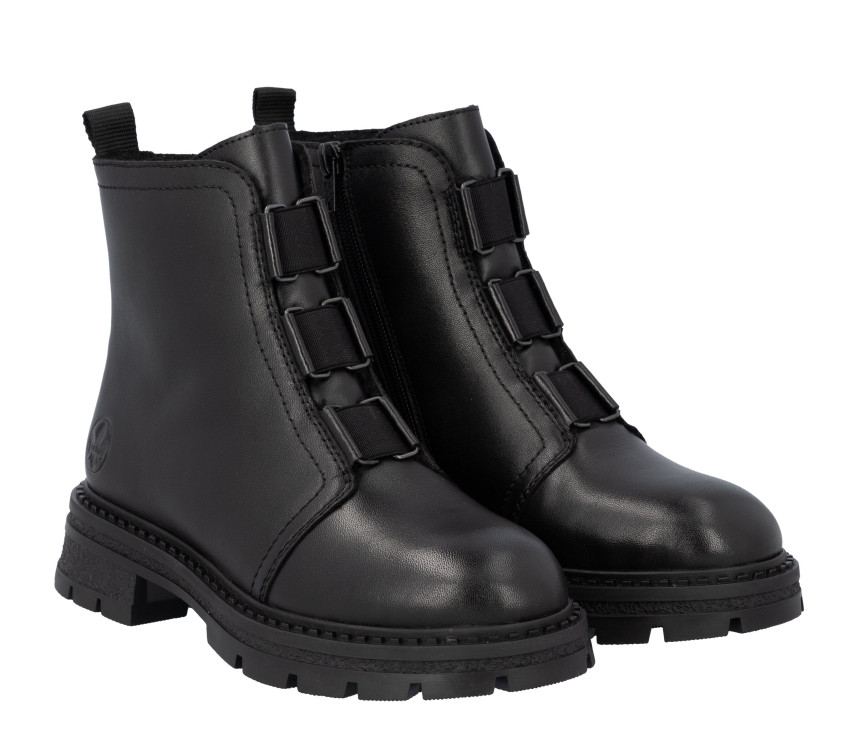 detail dámská kotníková obuv Rieker Z9857-00 Černá