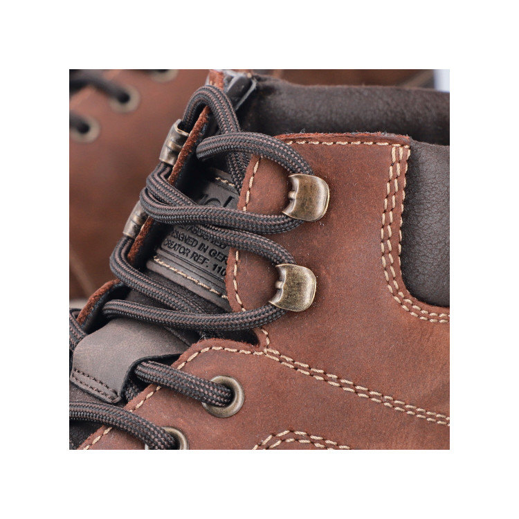 detail pánská kotníková obuv Rieker 30241-22 Hnědá