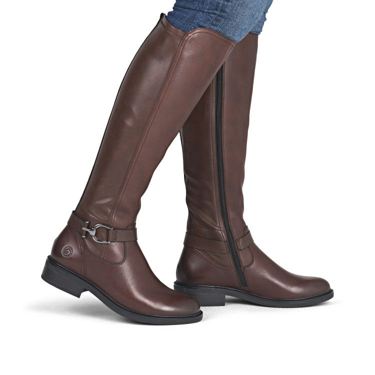 detail kozačky pro standardní lýtka (m) Remonte D2W77-25 Hnědá