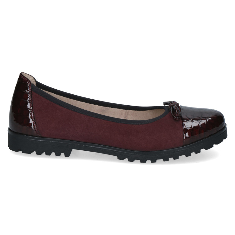 detail dámské baleríny Caprice 9-22150-45 567 Červená
