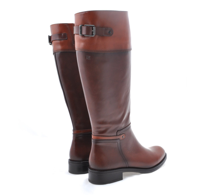 detail kozačky pro standardní lýtka (m) DORKING S7687-SRSR Hnědá