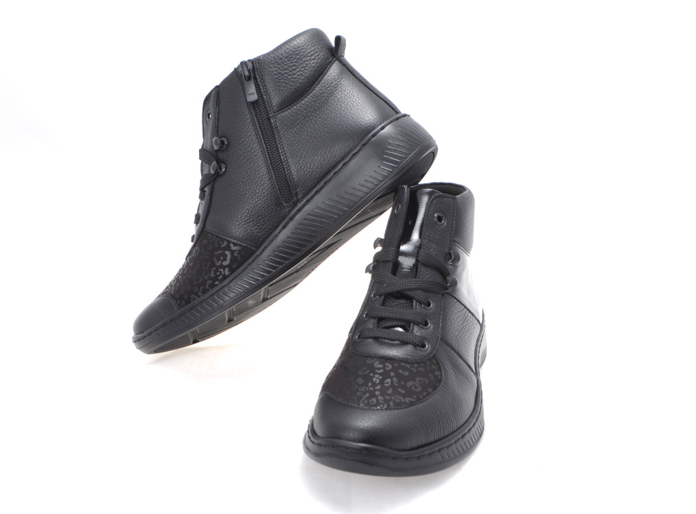 detail dámská kotníková obuv PÖLKING SCHUHE 990208-01 Černá