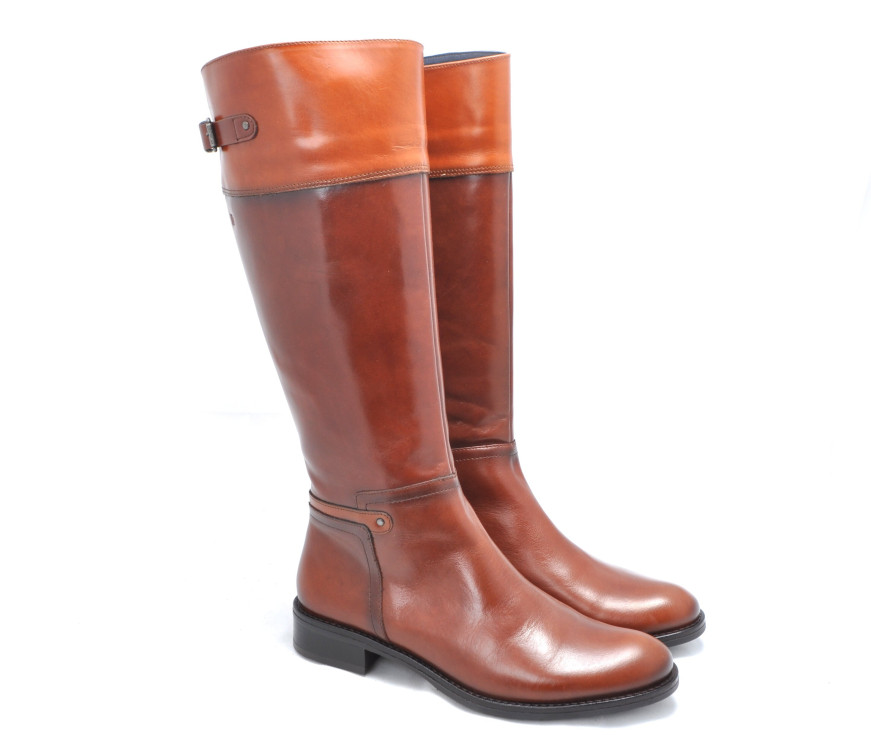 detail kozačky pro standardní lýtka (m) DORKING D7687-SRSR Hnědá