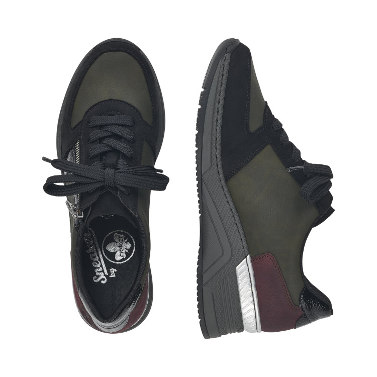 detail dámské sneakers RIEKER N4332 Zelená