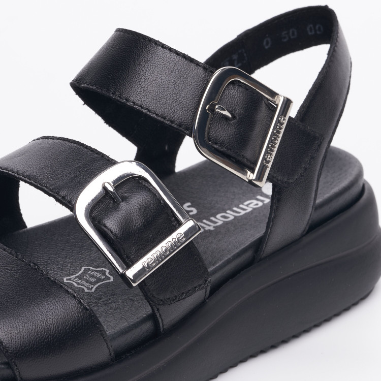 detail dámské pantofle pro halluxy REMONTE D0L50-00 Černá