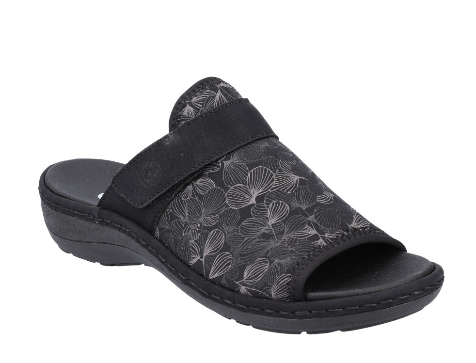 detail dámské pantofle pro halluxy REMONTE D7664-01 Černá