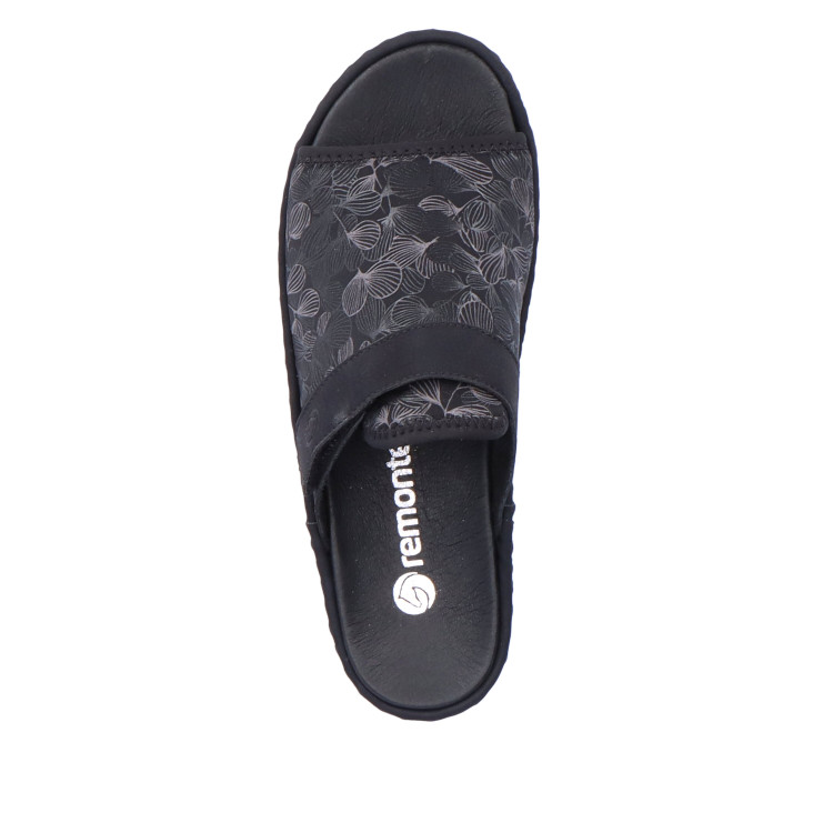 detail dámské pantofle pro halluxy REMONTE D7664-01 Černá