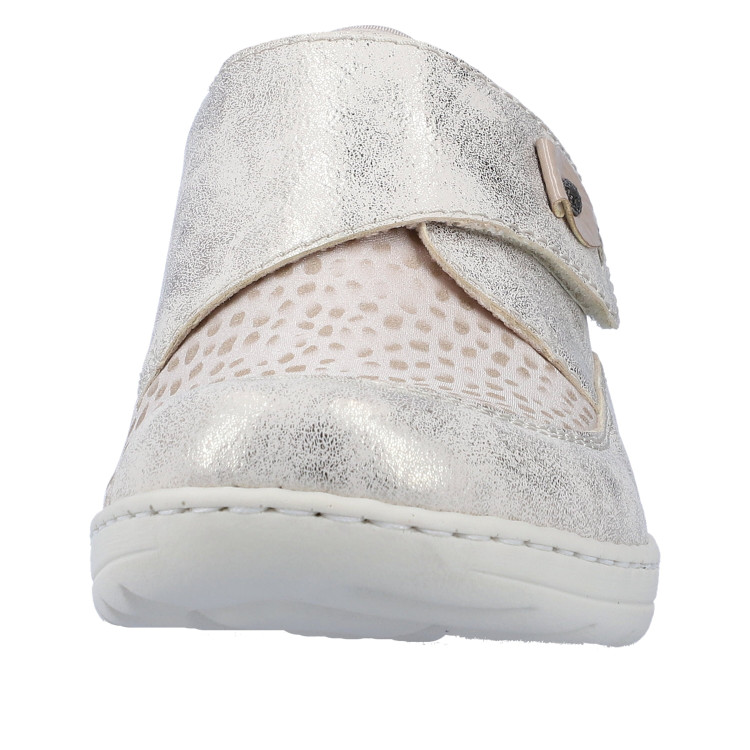 detail dámské polobotky pro halluxy RIEKER 48951-90 Béžová