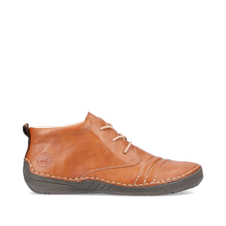 detail elegantní kotníková obuv RIEKER 52532-24 Hnědá