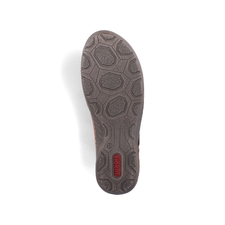 detail elegantní kotníková obuv RIEKER 52532-24 Hnědá