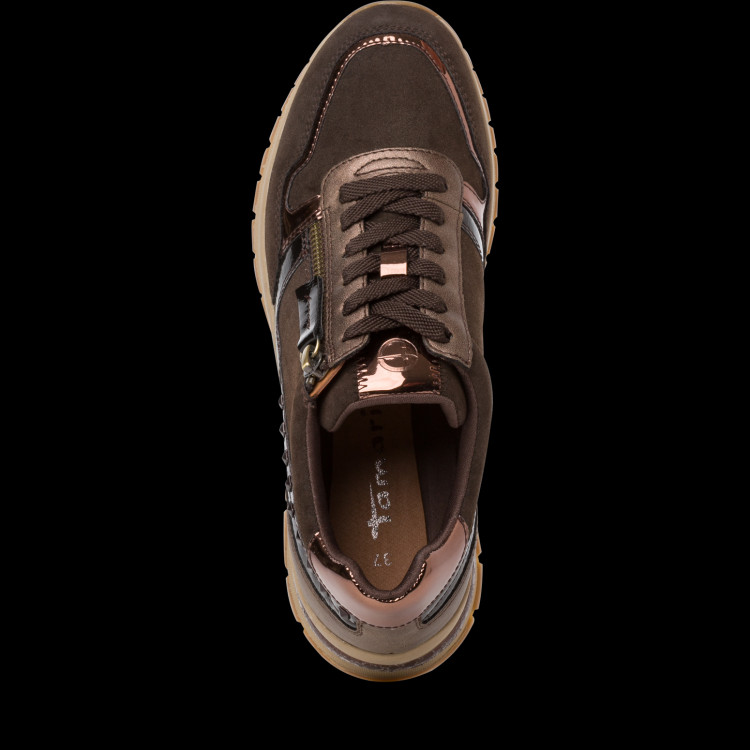 detail dámské sneakers WORTMANN 1-1-23709-29 Hnědá