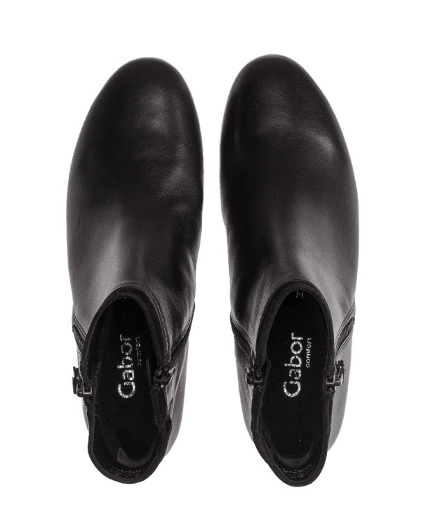 detail elegantní kotníková obuv GABOR 32.718 Černá