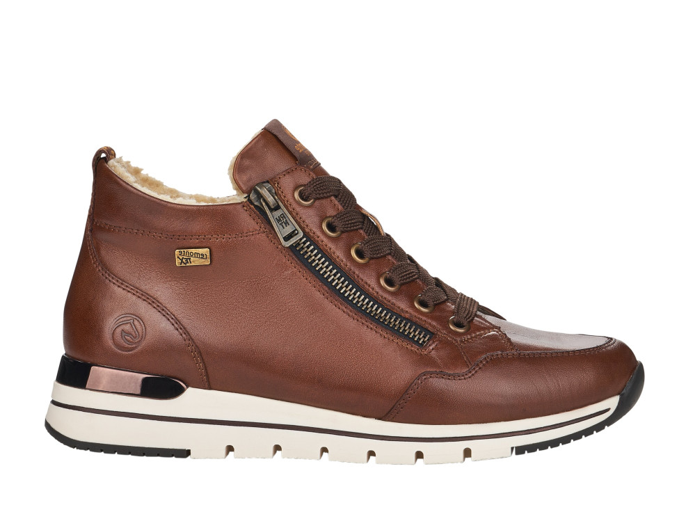 detail elegantní kotníková obuv REMONTE R6770-23 Hnědá