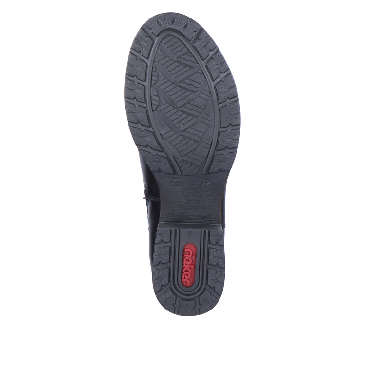 detail kozačky pro standardní lýtka (m) RIEKER Z9591-00 Černá