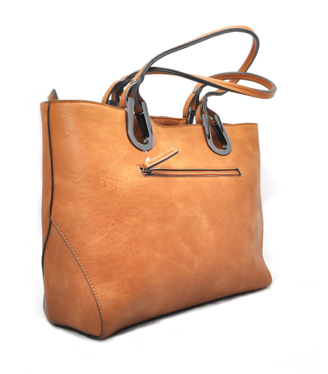 detail kabelka na rameno ANEKTA J833PC COGNAC