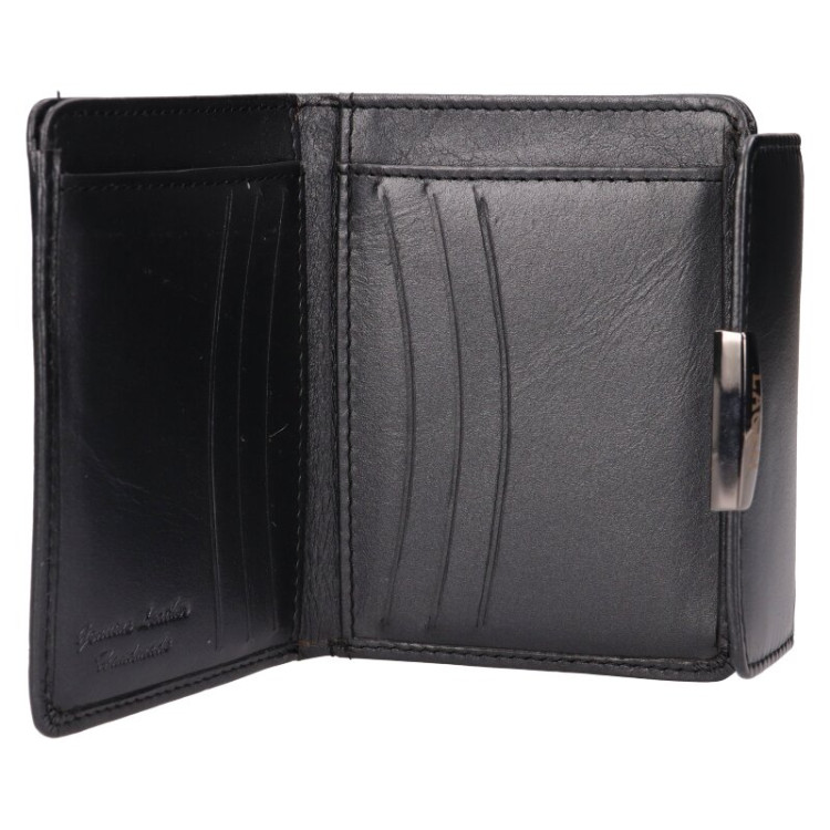 detail peněženky - střední formát LAGEN 50722 MET.BLACK