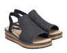 nahlad dámské elegantní sandály Rieker 62941-00 Černá