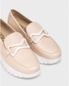 nahlad dámské kožené mokasíny WONDERS A-2480 Růžová