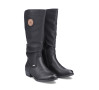 nahlad kozačky pro široká lýtka (l, xl) RIEKER 93157-00 Černá